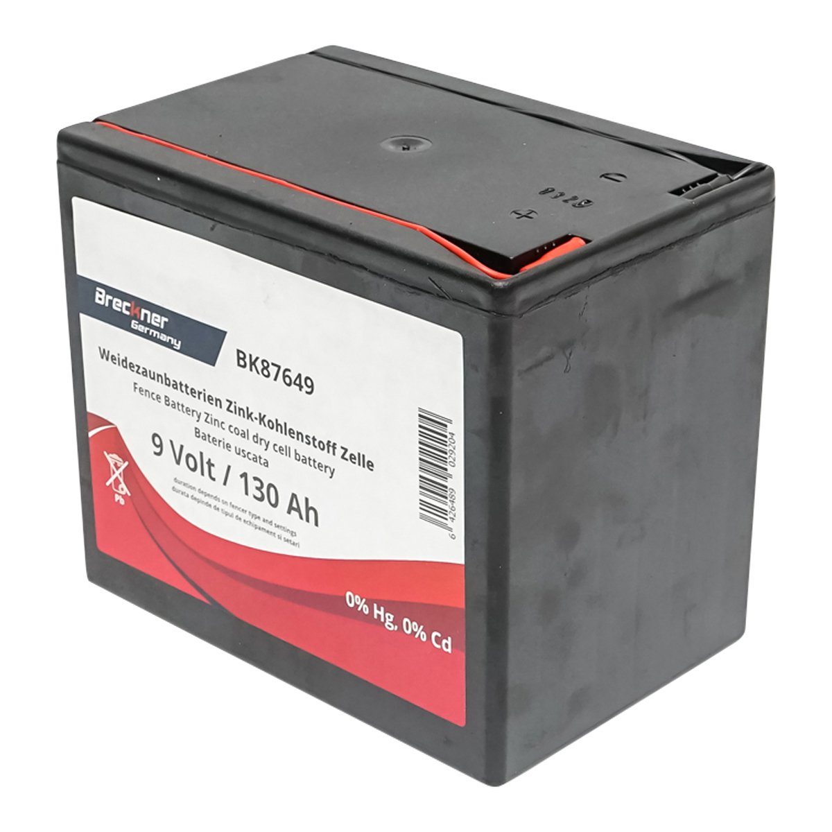 Baterie uscata (nereincarcabila) 9V 130Ah pentru gard electric Breckner Germany